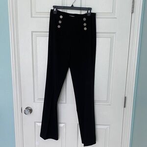 Calvin Klein Black Trousers with Silver Buttons